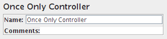 Captura de tela do painel de controle do controlador Once Only