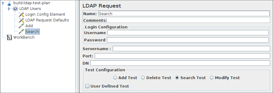 
                  Figura 8a.4.2 Solicitação LDAP para teste de pesquisa incorporada
