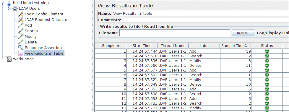 
  Figura 8a.6 Visualizar resultados no ouvinte de tabela